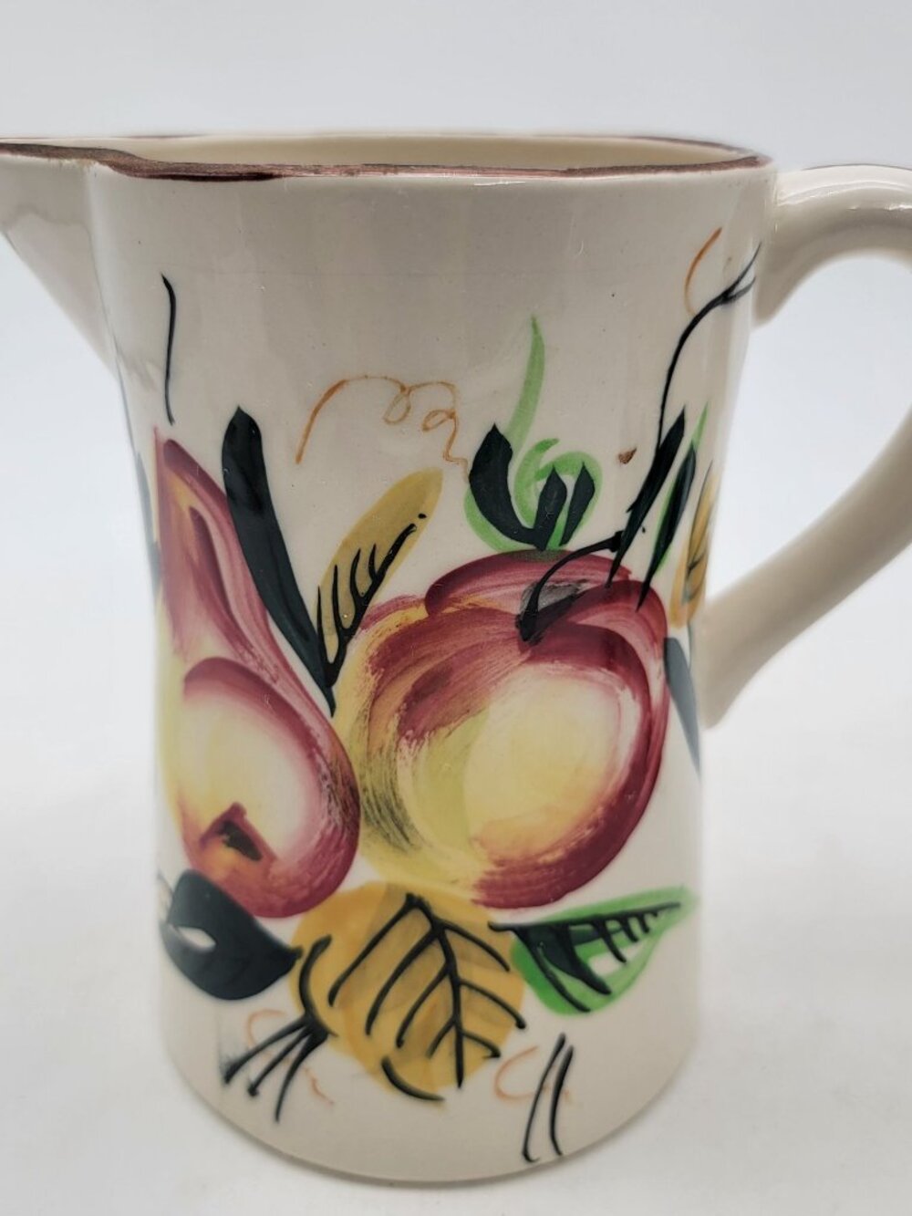 Vintage Nasco Hand-Painted Pitcher 3 Cup Set Floral Design Ceramic Made In Japan - Picture 9 of 16